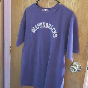 Purple diamondbacks t shirt.